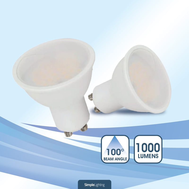 GU10 bulb with lumens and beam angle