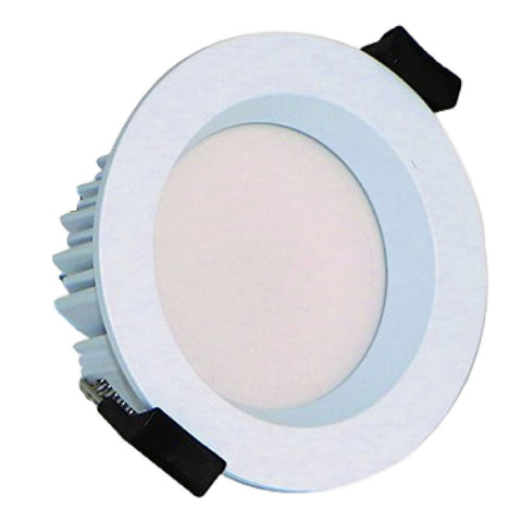 Short can LED downlight in a white finish