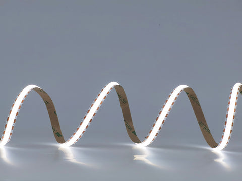 Cool White LED Strip 6000K COB Dotless Tape Lighting