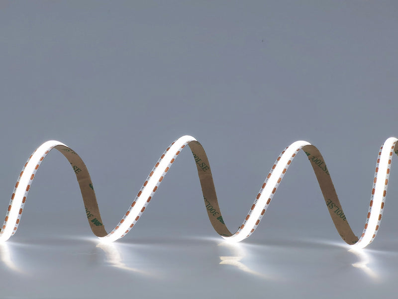 Cool White LED Strip 6000K COB Dotless Tape Lighting