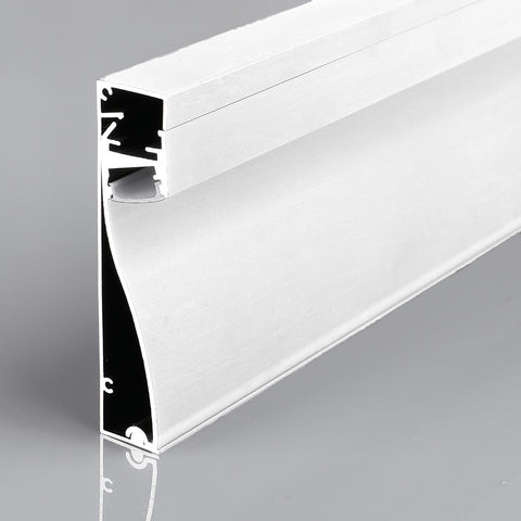 matte white skirting LED profile