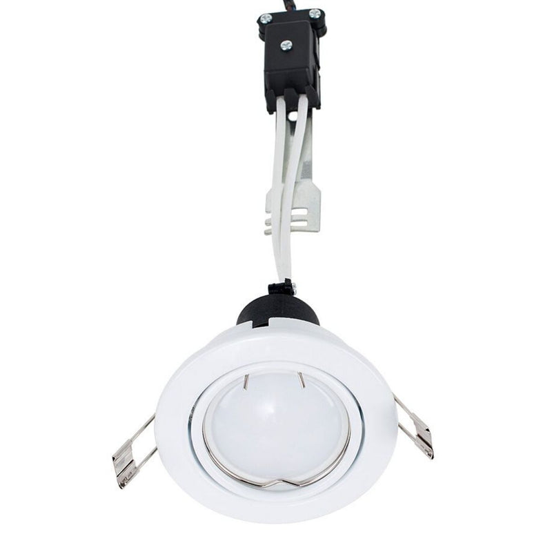 Recessed GU10 Tilt Downlight in White