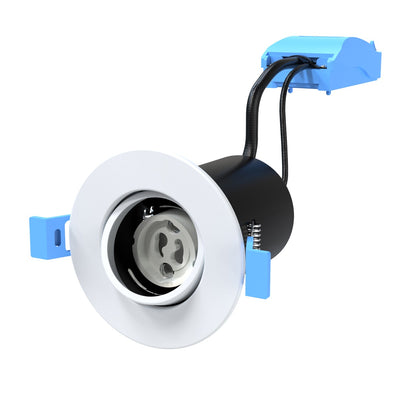 Tilt, Fire Rated Downlight, GU10 - White Finish