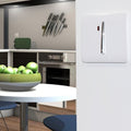 mounted 1 gang switch with neon inset in white