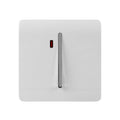 1 gang switch with neon inset in white