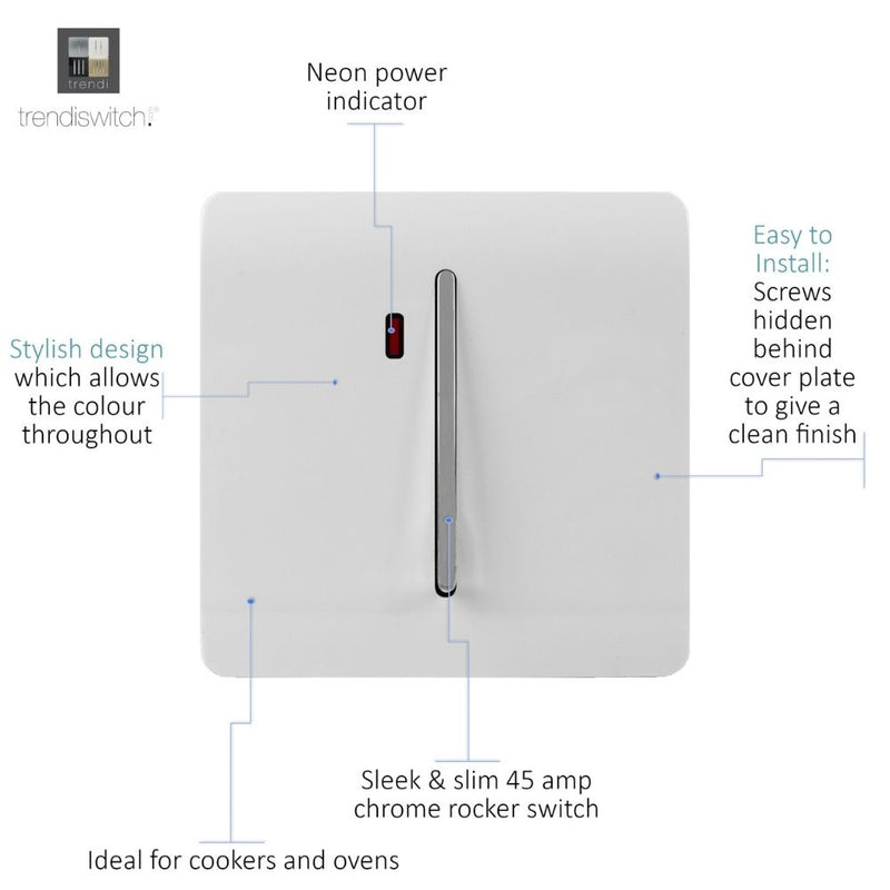 1 gang switch with details