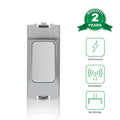 Kinetic Grid Switch - 1 Gang Wireless, Fits MK Grid Plates (White) - 2-year warranty. self powered, no radiation, and no wiring