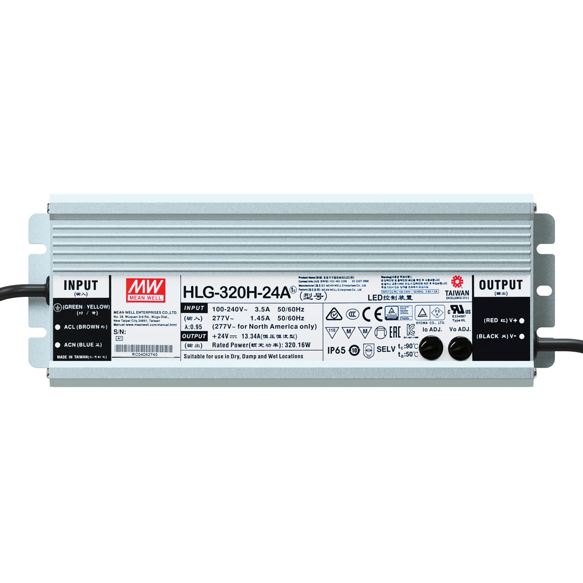 View 320w Meanwell LED Driver IP65 Rated 24v DC information