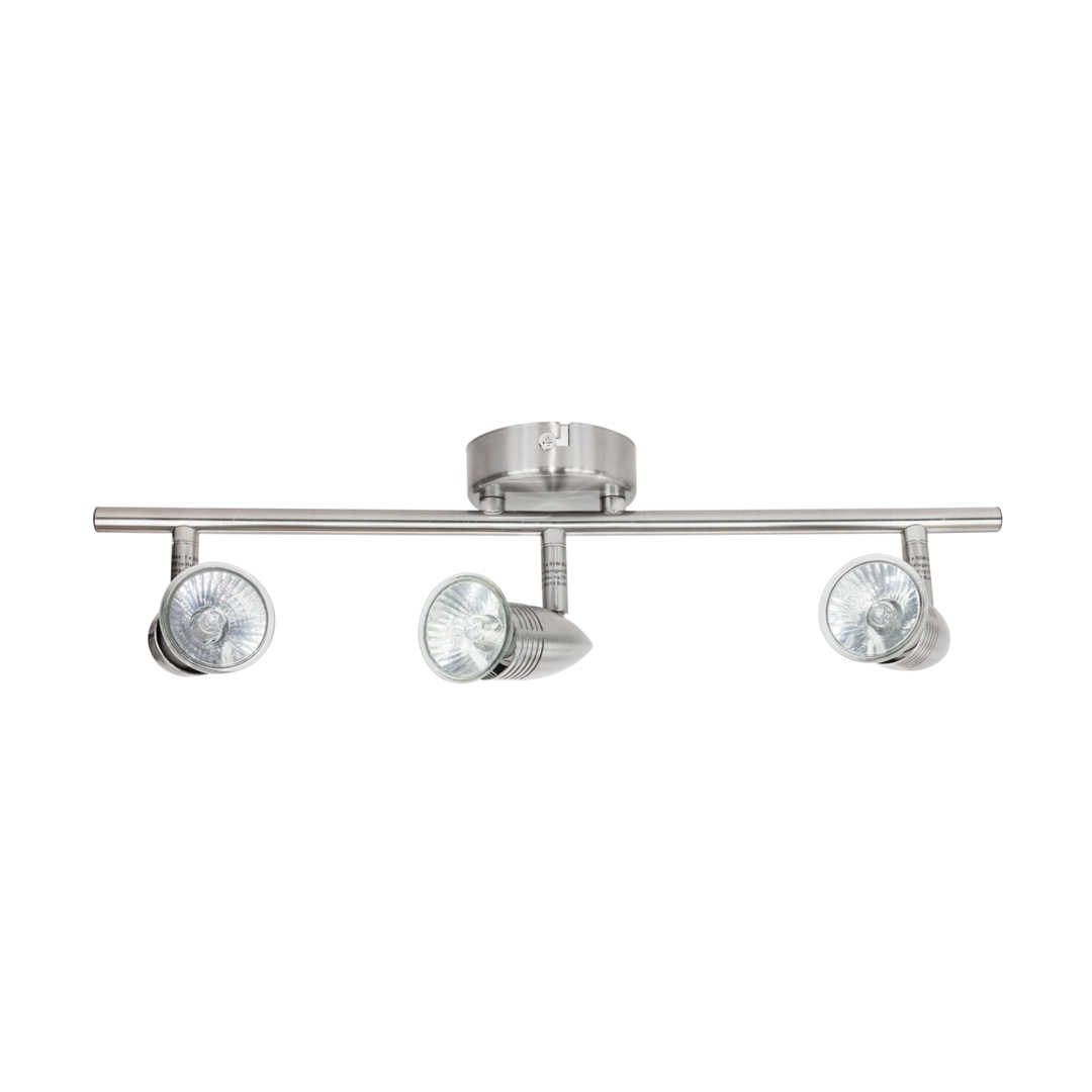 View 3 Light Triple Ceiling Spotlight Chrome or Brushed Chrome information