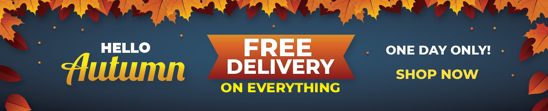 Autumn Sale - Free Delivery On Everything Autumn Sale - Free Delivery On Everything