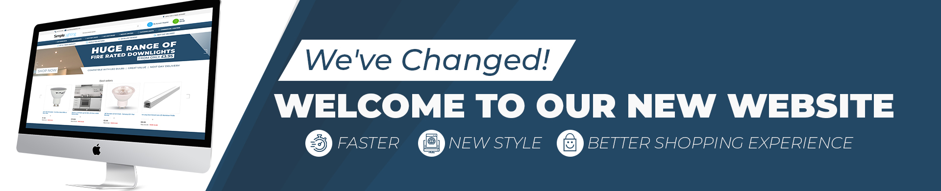 New Website - faster, easier to use, better!