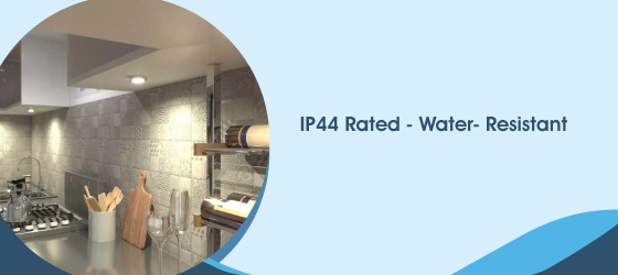 1.8w Round Brushed Chrome Under Cabinet Light - IP44 Rated - Water- Resistant