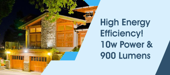 10w LED floodlight - High Energy Efficiency! 10w Power & 900 Lumens