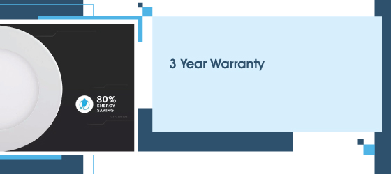 12w Round LED Panel - 3 Year Warranty