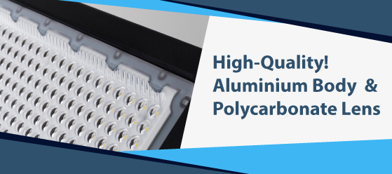 150w LED flood light - High-Quality! Aluminium Body & Polycarbonate Lens