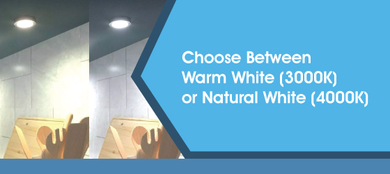 2.6w 240v Under Cabinet Light - Choose Between Warm White (3000K) or Natural White (4000K)
