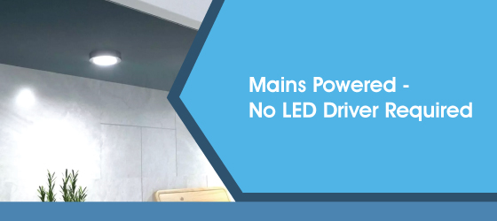 2.6w 240v Under Cabinet Light - Mains Powered - No LED Driver Required