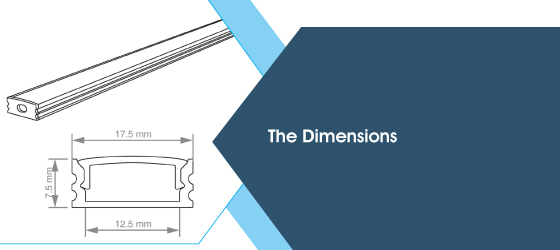 2M Super Slim LED Profile - The Dimensions