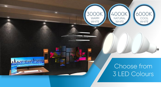 5w GU10 bulb - Choose From 3 LED Colours