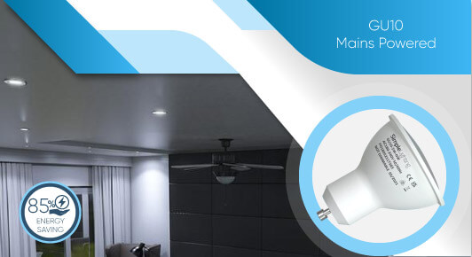 5w GU10 bulb - GU10 - Mains Powered