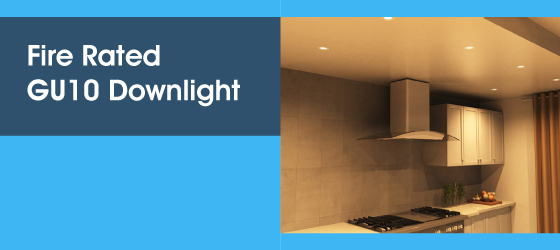 Antique Brass LED Downlight - Fire Rated GU10 Downlight