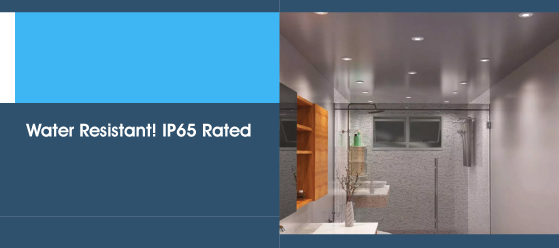 Black CCT Fire-Rated LED Downlight - Water Resistant! IP65 Rated