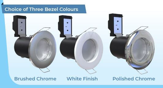 GU10 downlight - Choice of Three Bezel Colours