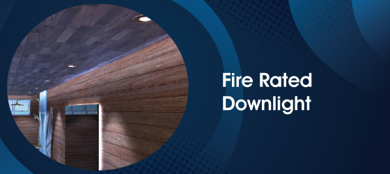 IP65 Polished Chrome Downlight - Fire Rated Downlight