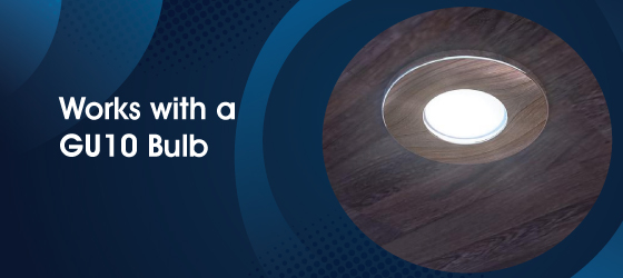 IP65 Polished Chrome Downlight - Works with a GU10 Bulb