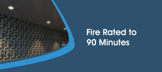 IP65 White Fire-Rated Downlights - Fire Rated to 90 Minutes