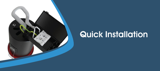 IP65 White Fire-Rated Downlights - Quick Installation
