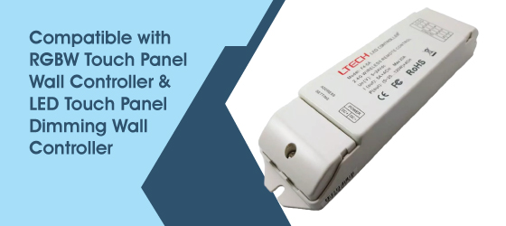 LED Controller Module for Touch Wall Panel - Compatible with RGBW Touch Panel Wall Controller & LED Touch Panel Dimming Wall Controller