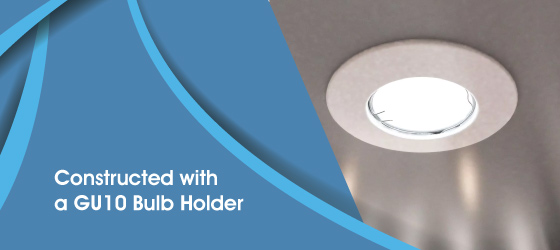 LED Downlight in Various Finishes - Constructed with a GU10 Bulb Holder