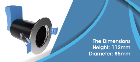 LED Downlight in Various Finishes - The Dimensions