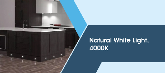 Pack of 10 LED Plinth Lights, 0.6w - Natural White Light, 4000K