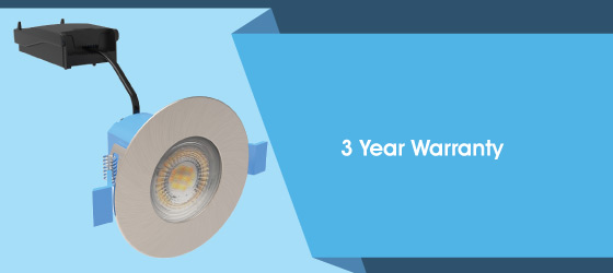 Pack of 25 6w Satin Nickel LED Downlights - 3 Year Warranty