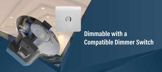 Pack of 25 Chrome CCT Downlights - Dimmable with a Compatible Dimmer Switch