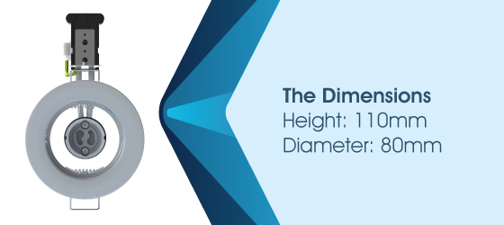 Pack of 25 White Downlights - The Dimensions