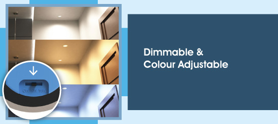 Pack of 50 6w Satin Nickel LED Downlights - Dimmable & Colour Adjustable