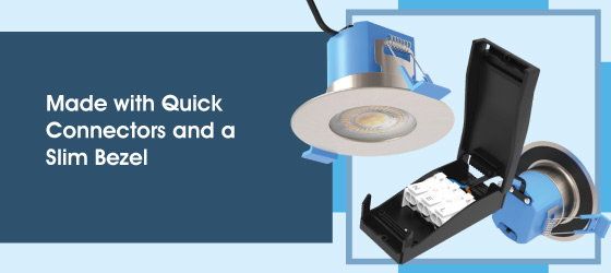 Pack of 50 6w Satin Nickel LED Downlights - Made with Quick Connectors and a Slim Bezel