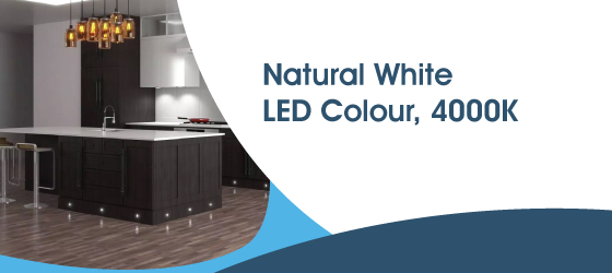 Pack of 6 LED Plinth Lights, 0.6w - Natural White LED Colour, 4000K