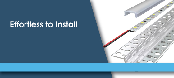 Plaster In LED Profile - Effortless to Install