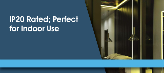 Plaster In LED Profile - IP20 Rated; Perfect for Indoor Use