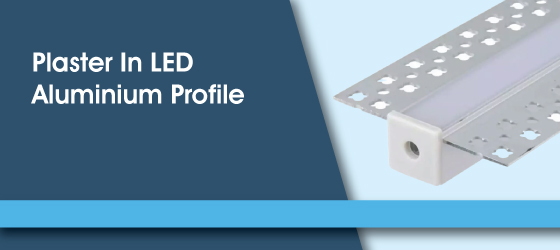 Plaster In LED Profile - Plaster In LED Aluminium Profile