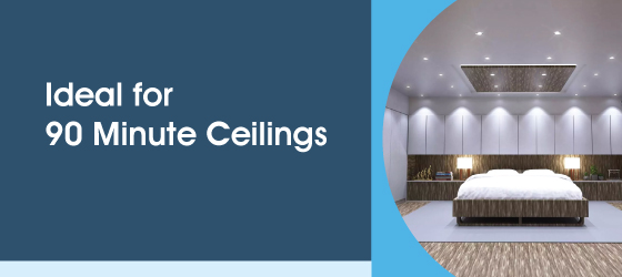 Polished Chrome Fire-rated LED Downlight - Ideal for 90 Minute Ceilings