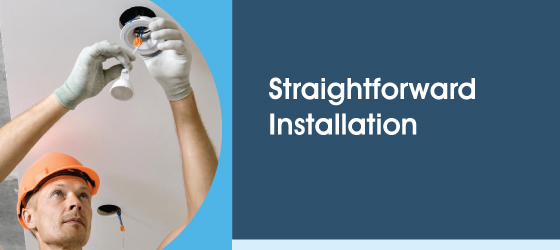 Polished Chrome Fire-rated LED Downlight - Straightforward Installation