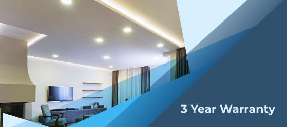 Polished chrome LED downlight - 3 Year Warranty