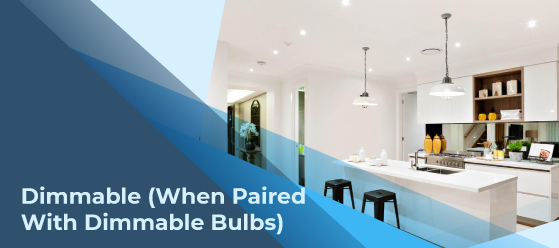 Polished chrome LED downlight - Dimmable (When Paired With Dimmable Bulbs)