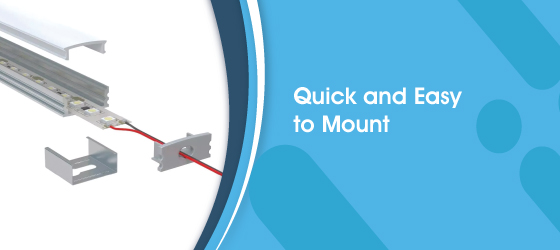 Slimline LED Profile - Quick and Easy to Mount