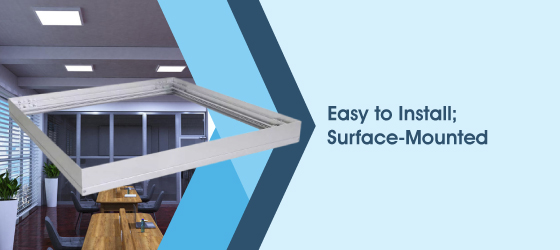 Surface-mounted LED panel 6000K - Easy to Install; Surface-Mounted